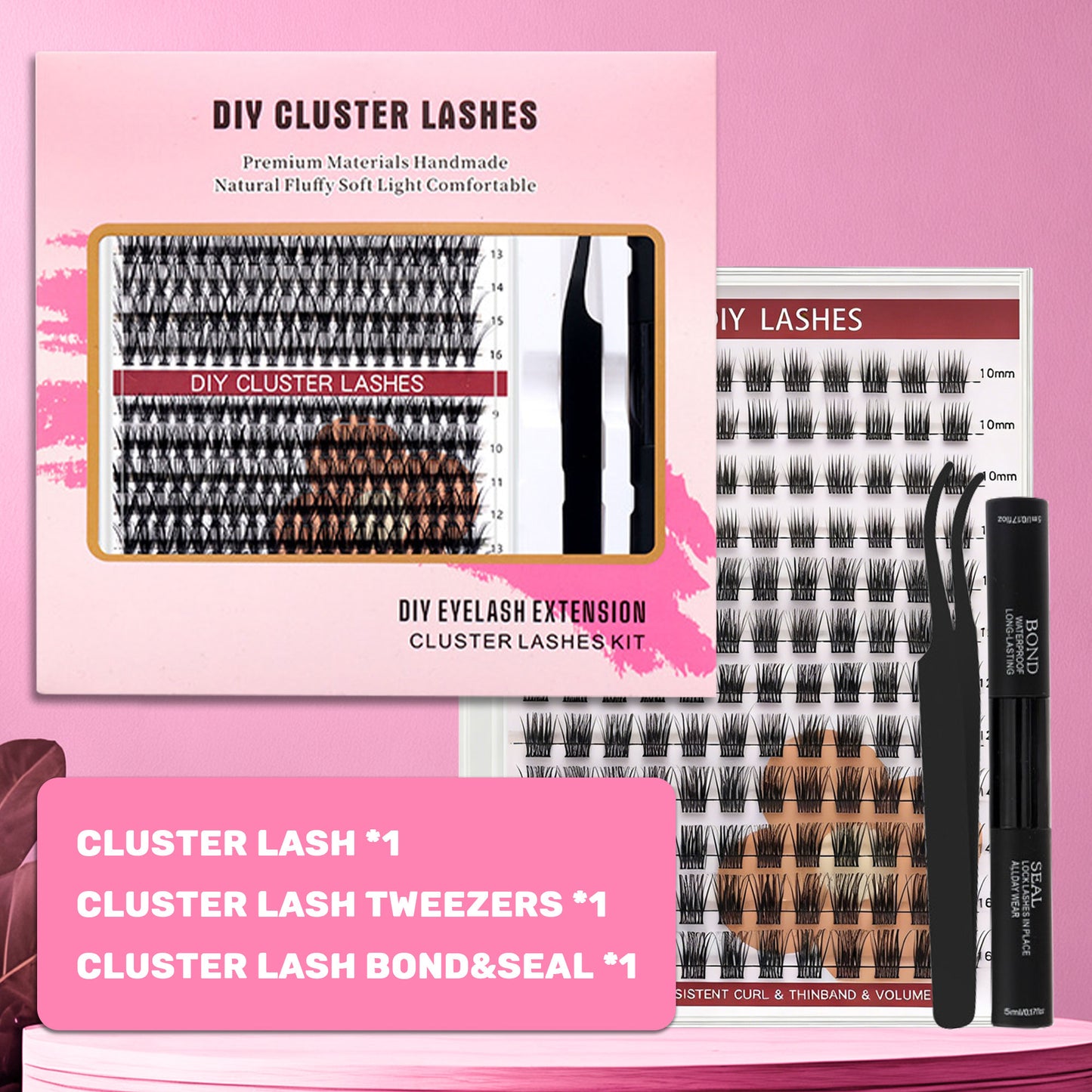 DF25 cluster DIY lashes Kit - 144 clusters
