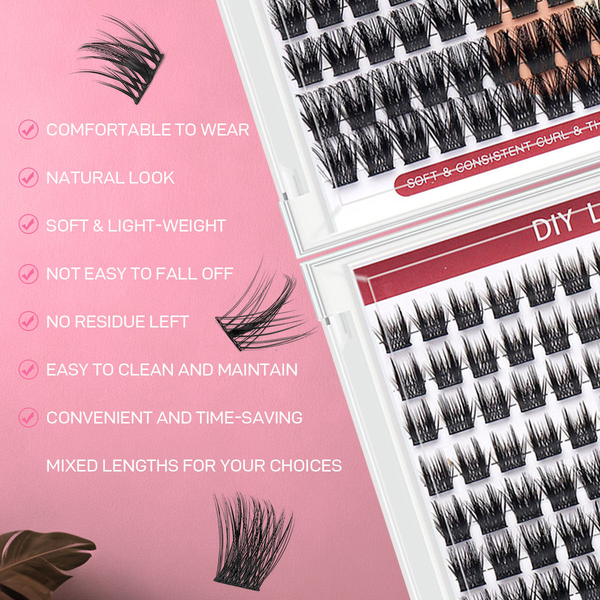 DF27 cluster DIY lashes - 144 clusters