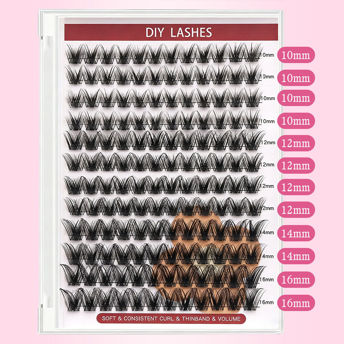 DF28 cluster DIY lashes - 144 clusters