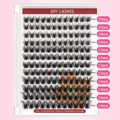 DF28 cluster DIY lashes - 144 clusters