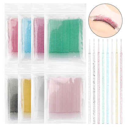 Disposable Crystal rod microfiber brushes