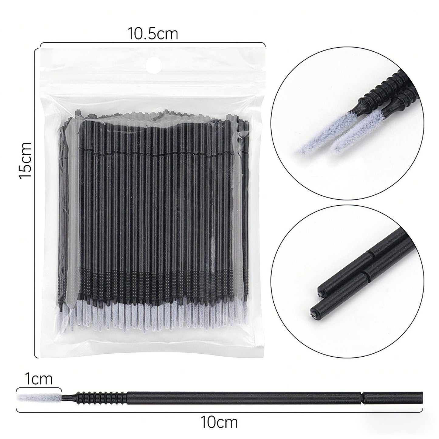 Disposable microfiber brushes