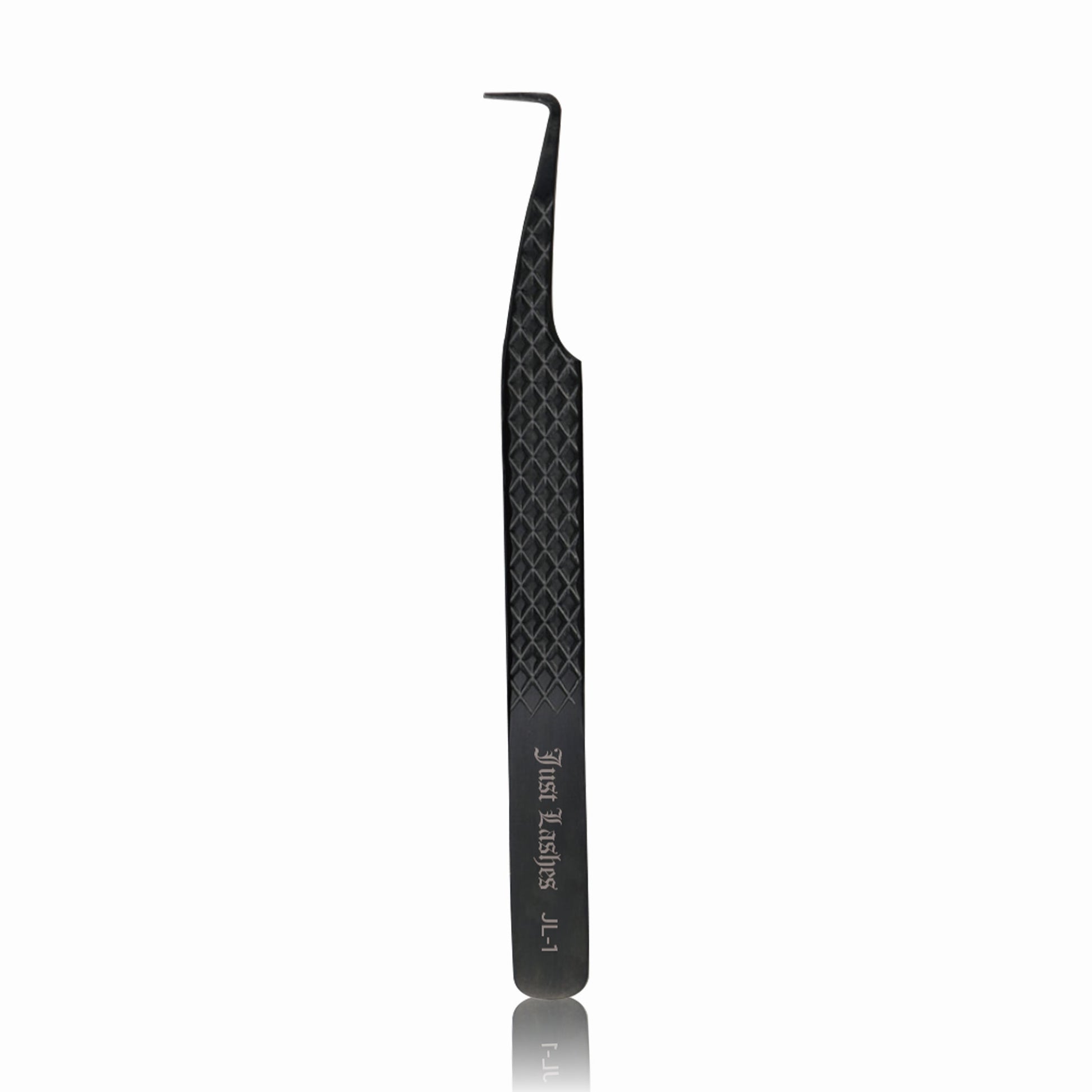JL-1 90-degree black eyelash extension tweezers