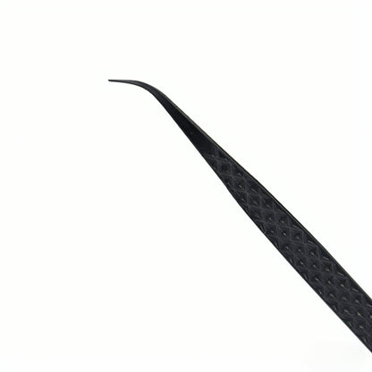 JL-2 curved black eyelash extension tweezers2