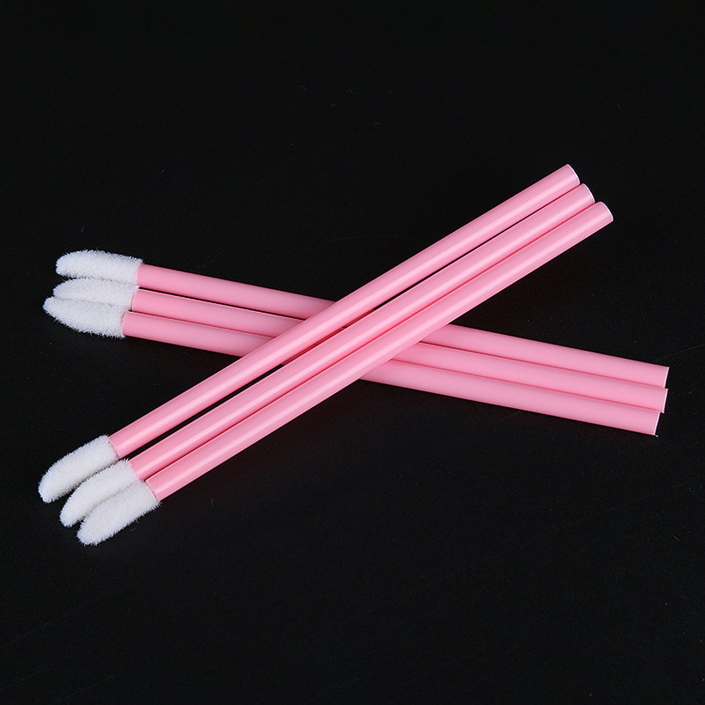 Disposable hollow lip brush