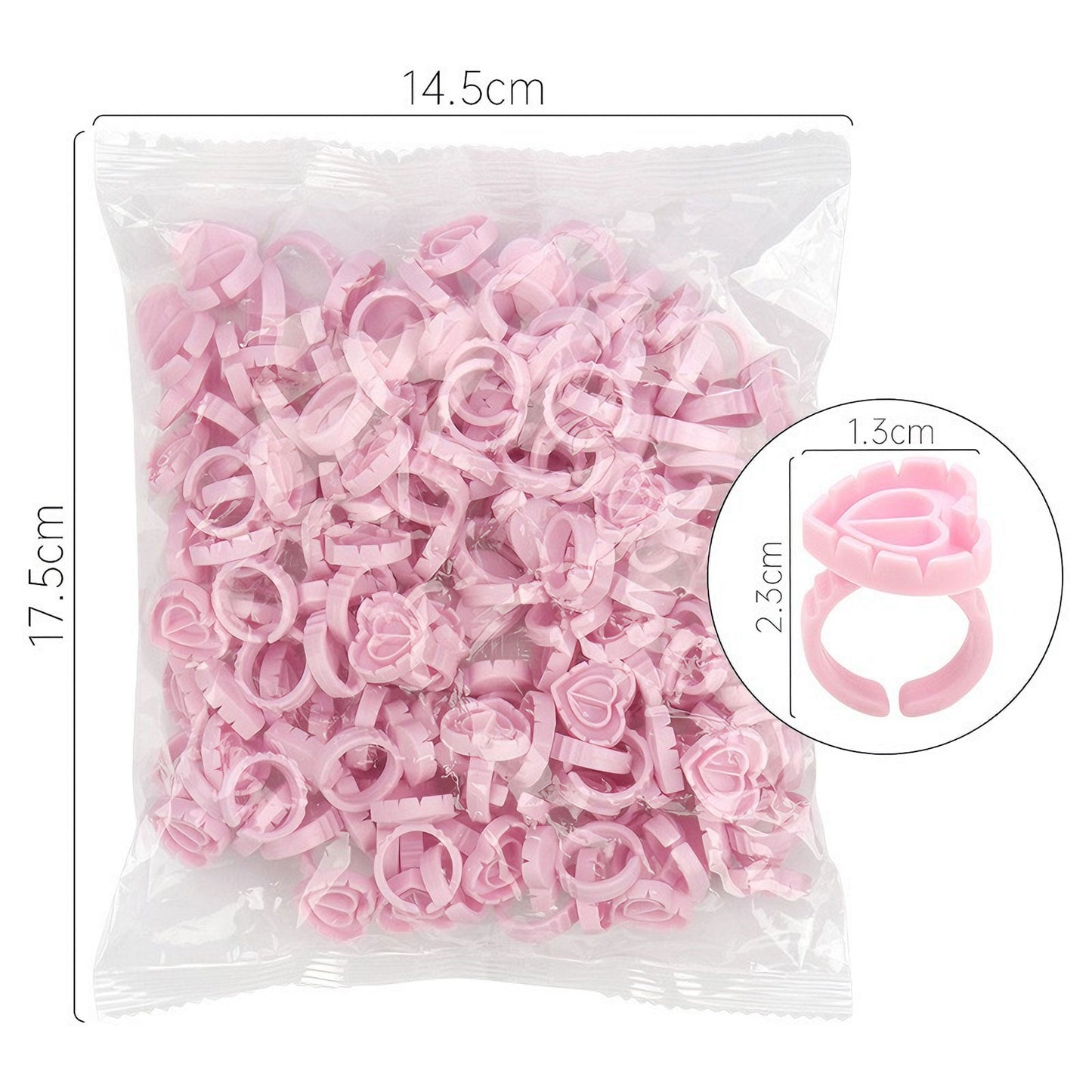 Heart shaped glue ring