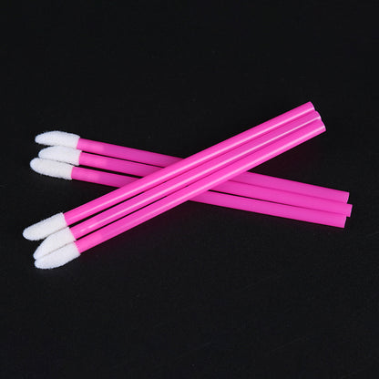 Disposable hollow lip brush