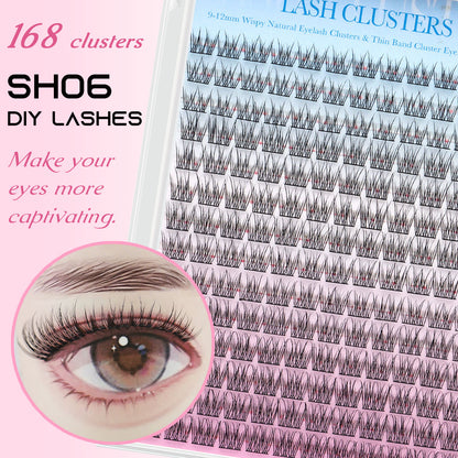 SH06 cluster DIY lashes - 168 clusters