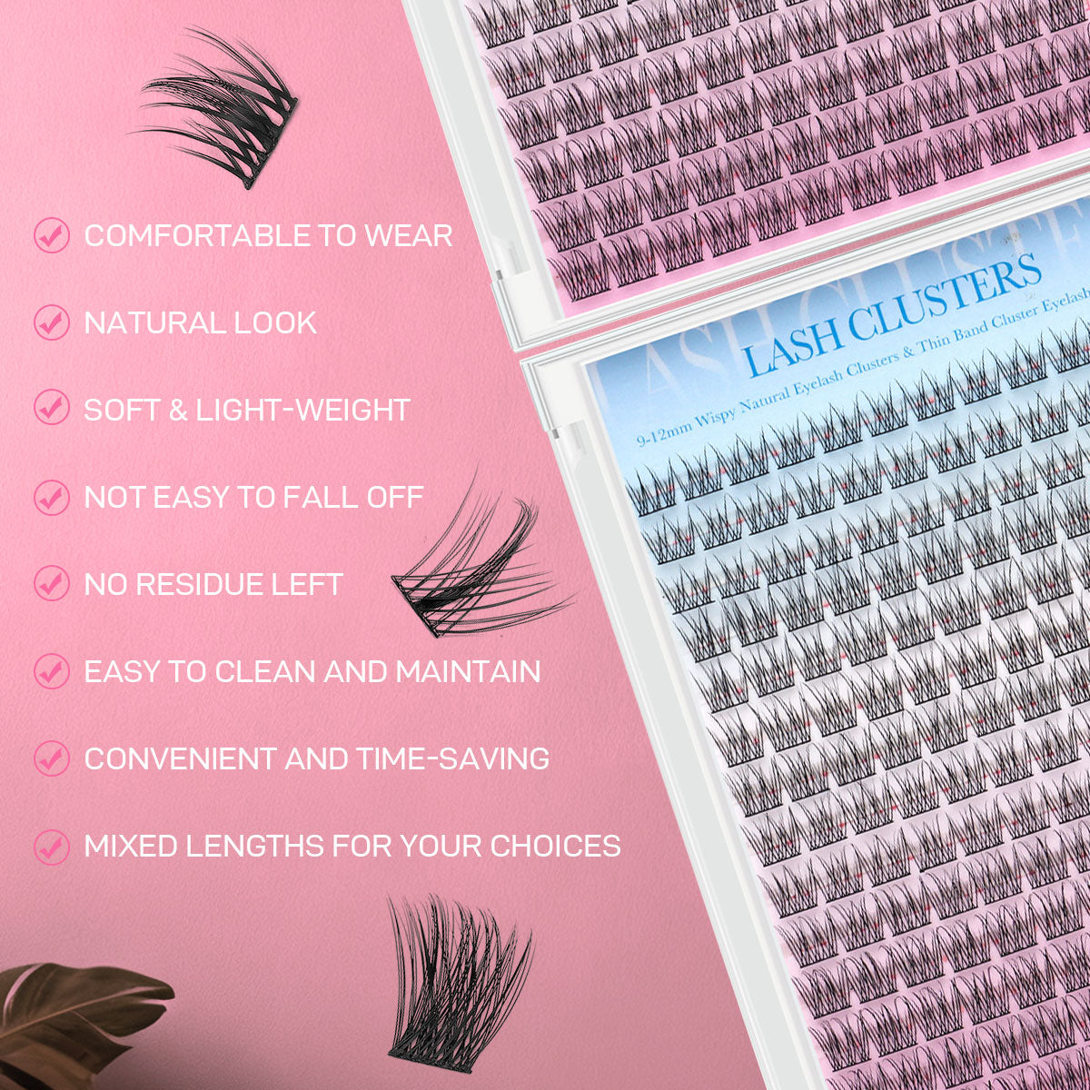 SH06 cluster DIY lashes - 168 clusters