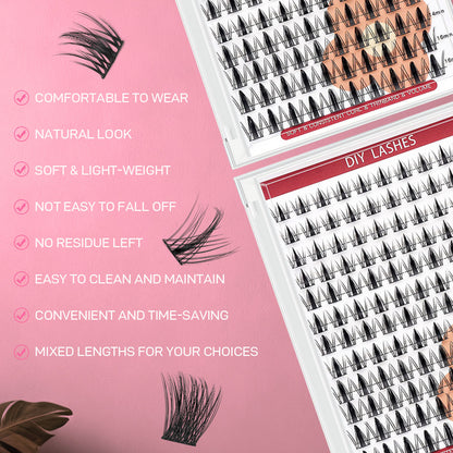 SH10 cluster DIY lashes - 120 clusters