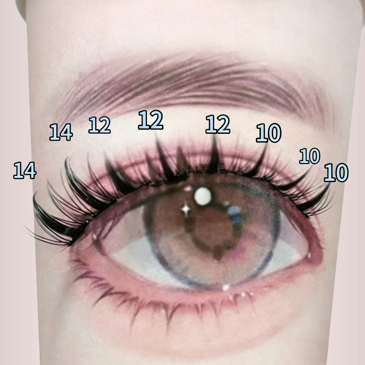 SH10 cluster DIY lashes - 120 clusters
