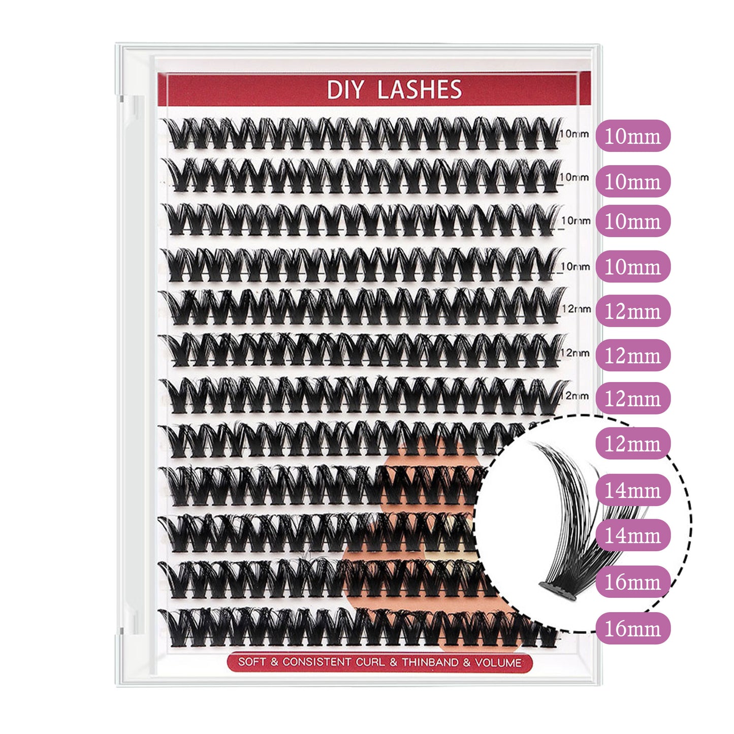 V01 cluster DIY lashes - 240 clusters