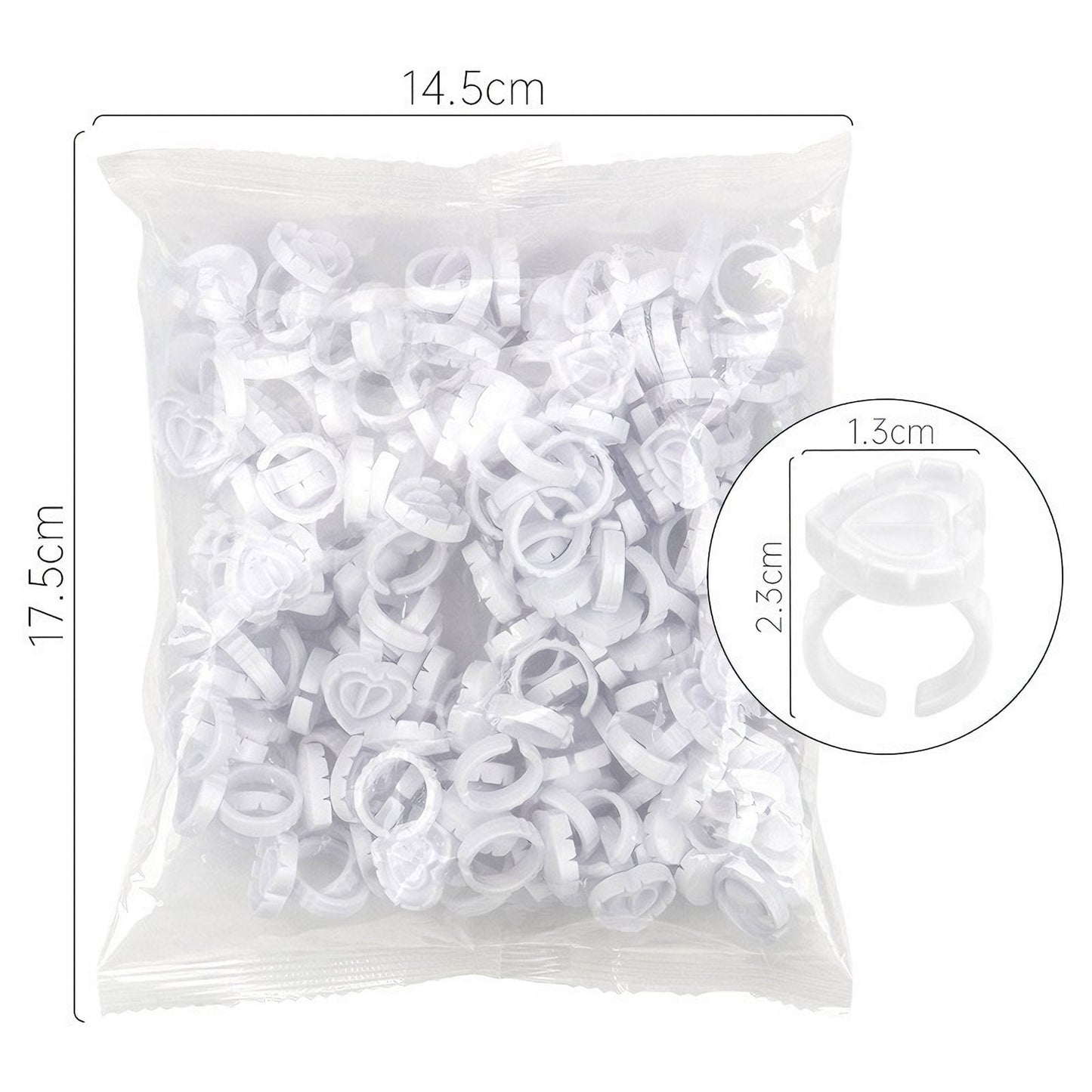 Heart shaped glue ring
